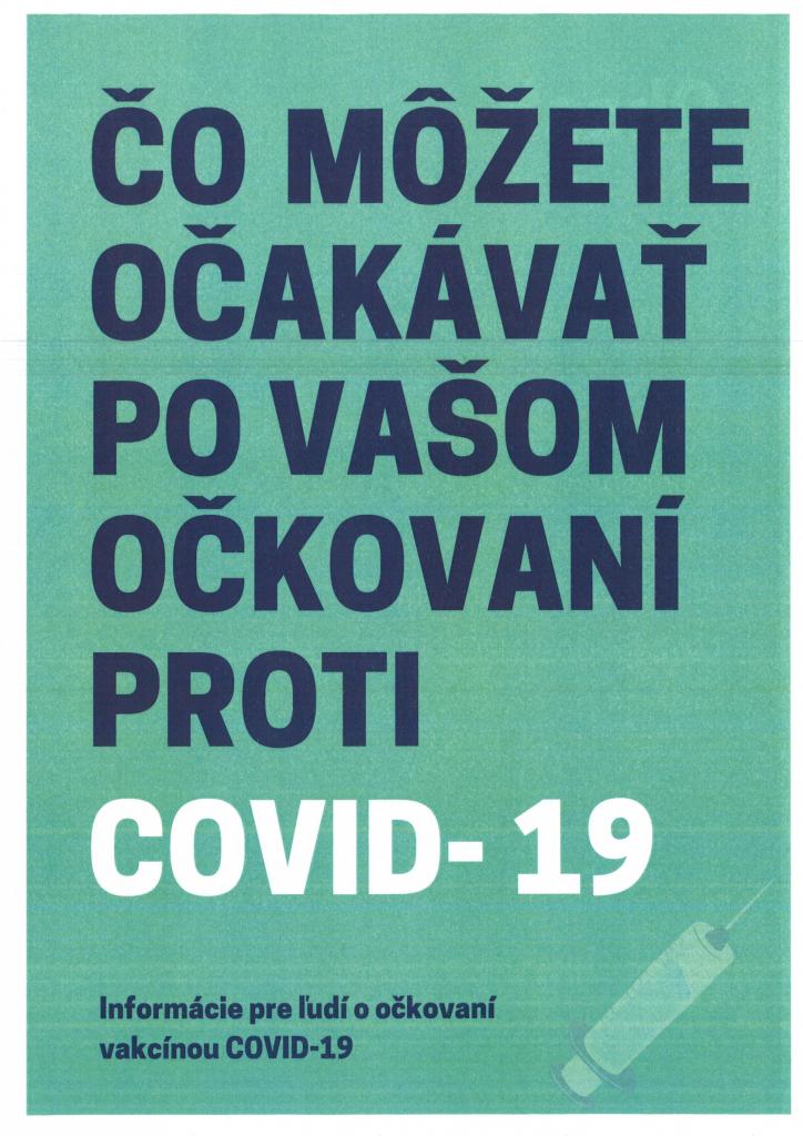 informácie o Covid 19 - edukačný materiál
